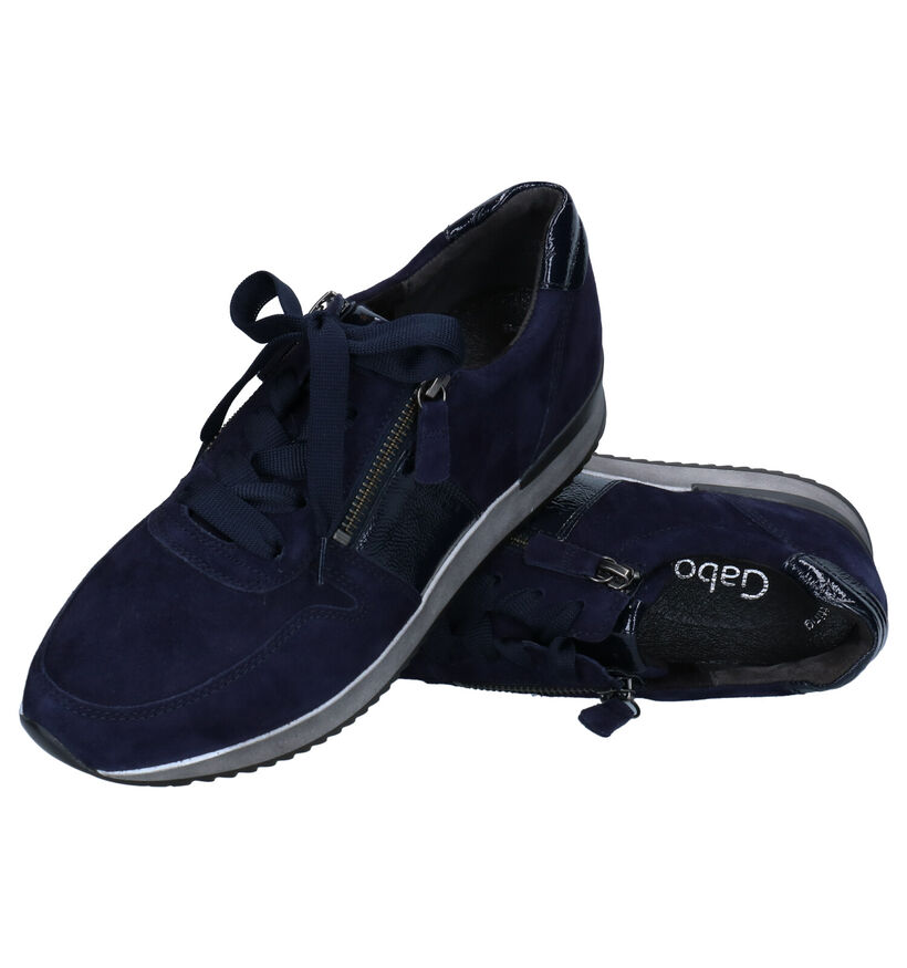 Gabor Best Fitting Cognac Veterschoenen in daim (277802)
