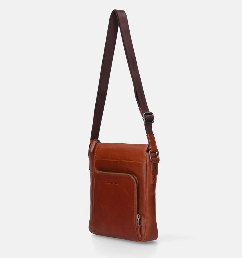 Maverick Sac porté croisé en Cognac pour hommes (341263)