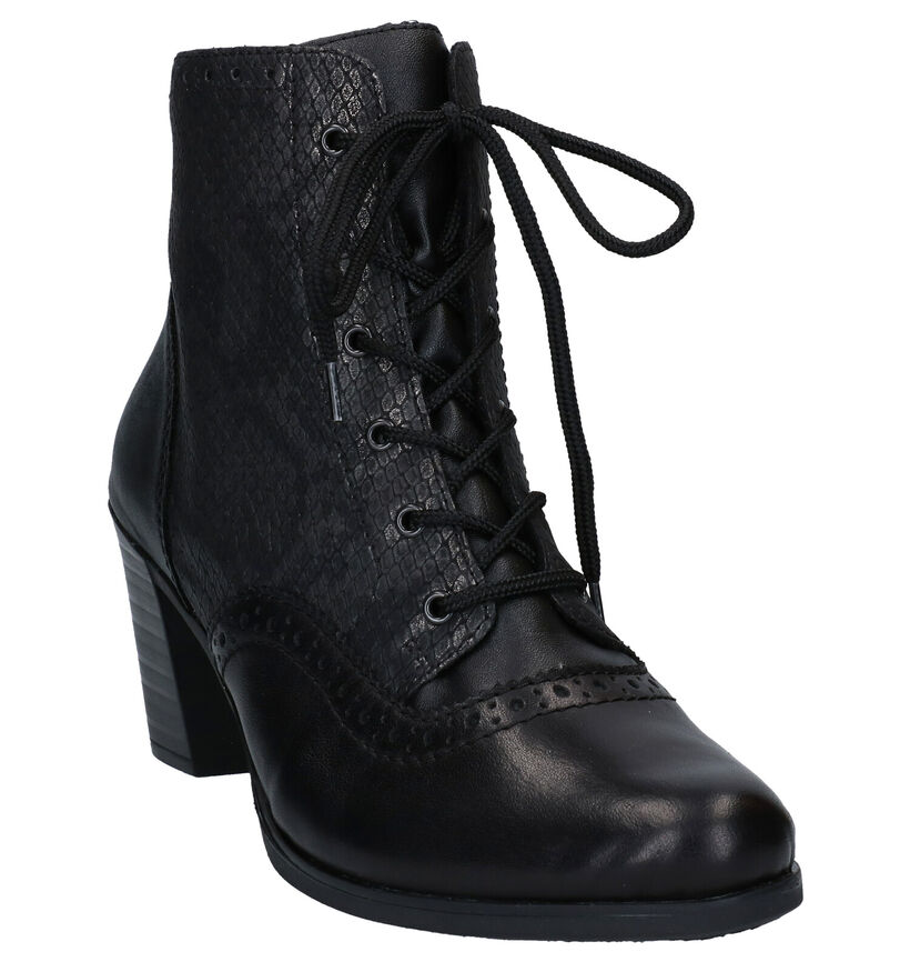 Rieker Bottines à lacets en Noir en cuir (282711)