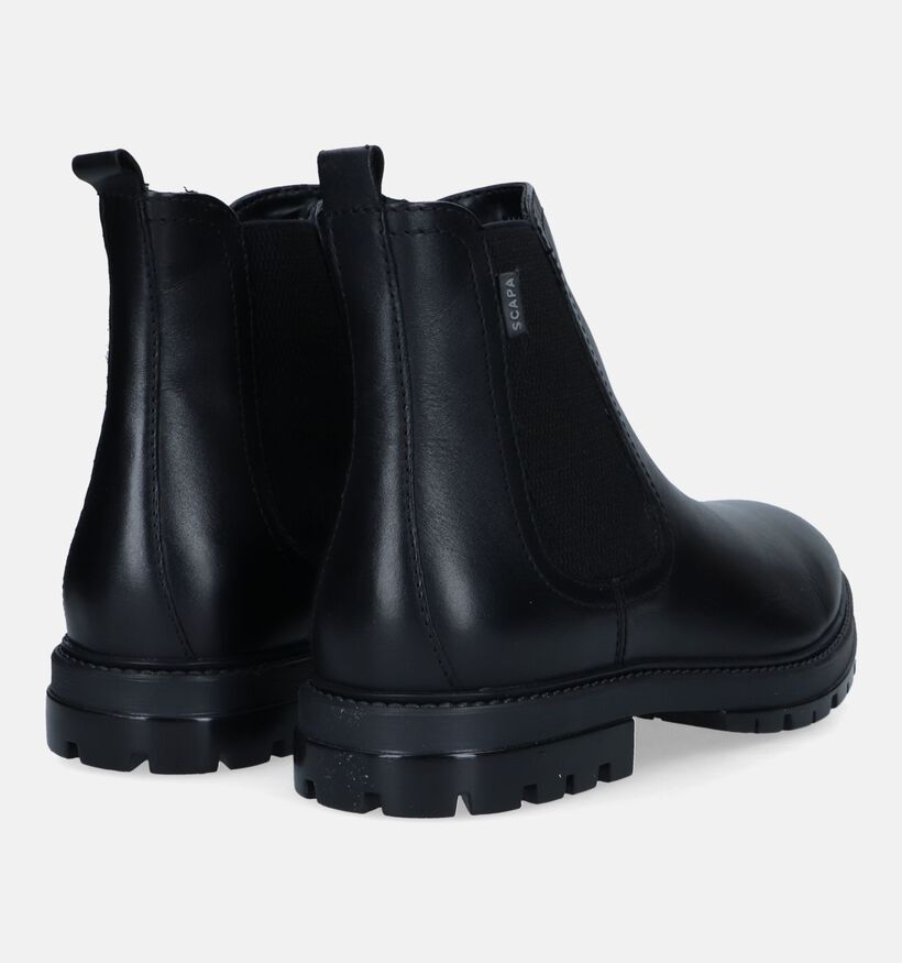 Scapa Zwarte Chelsea boots voor heren (332566)