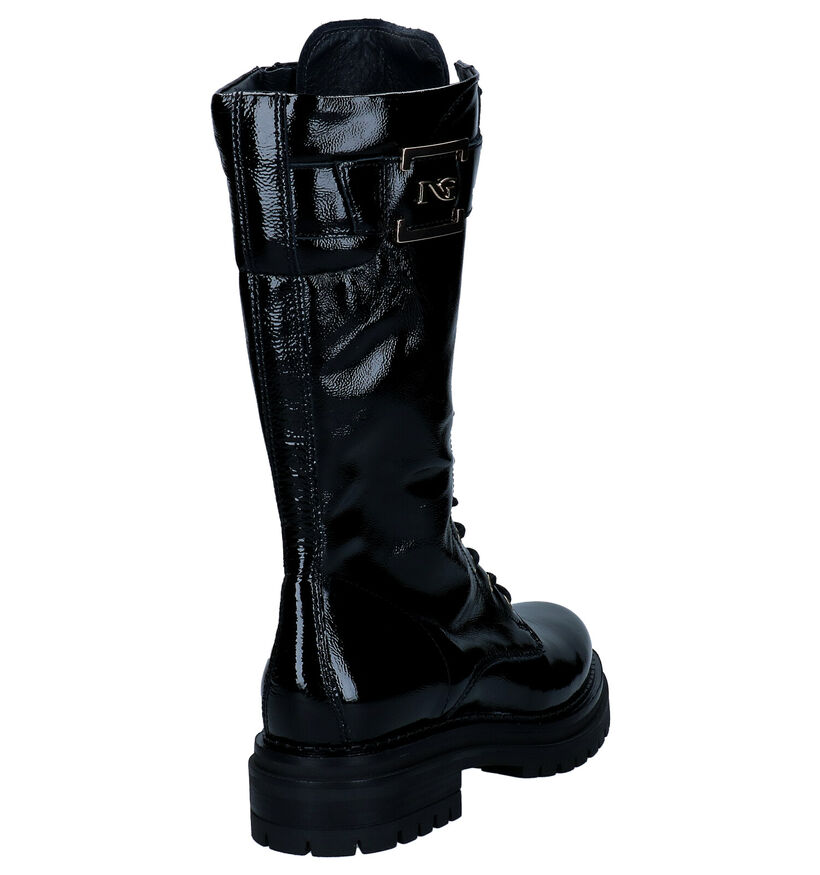 NeroGiardini Bottes à lacets en Noir pour femmes (300051) - pour semelles orthopédiques