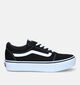 Vans Ward Platform Baskets de skate en Noir pour filles (327970)