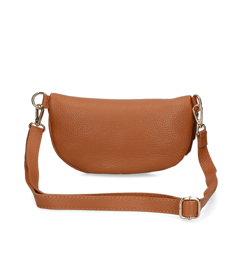 Via Limone Oranje Crossbody Tas in leer (322660)