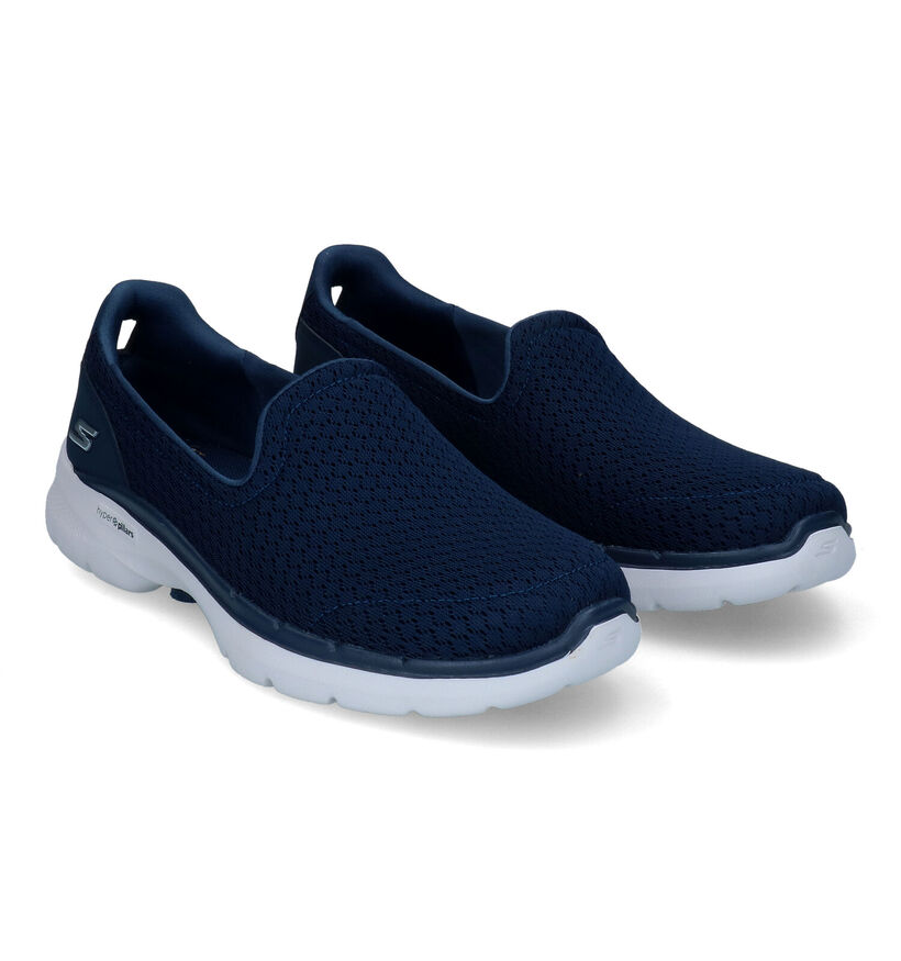 Skechers Go Walk 6 Blauwe Instappers voor dames (305301)