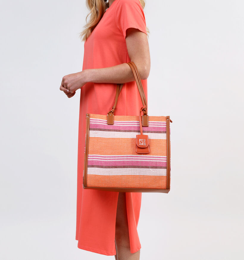 Pepe Moll Lodo Oranje Shopper met rits voor dames (332066)