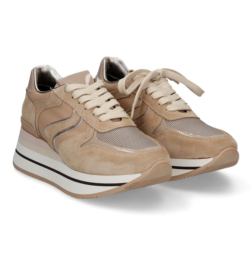 Hip Beige Sneakers voor dames (316785) - geschikt voor steunzolen