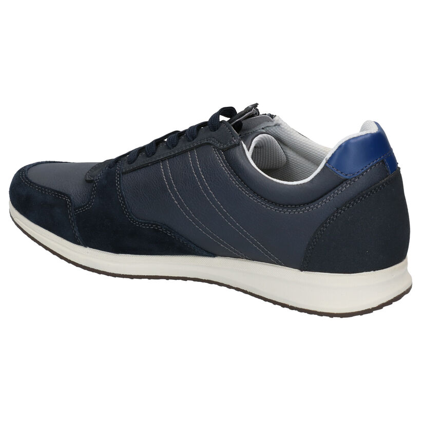 Geox Chaussures basses en Bleu foncé en simili cuir (266687)