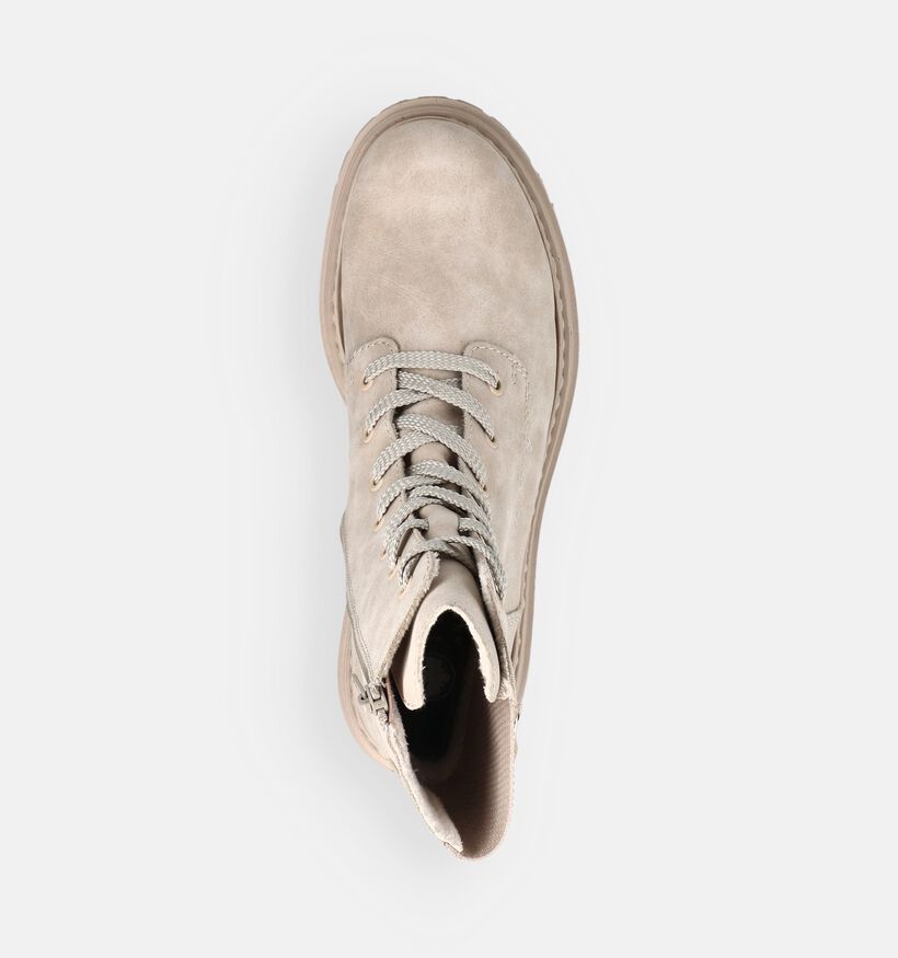 Rieker Boots &agrave; lacets en &Eacute;cru pour femmes (347439)