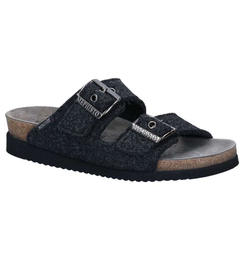 Mephisto Hester Nu-pieds en Brun en textile (298117)