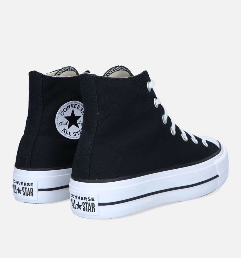 Converse Chuck Taylor All Star Plateform Zwarte Sneakers voor dames (335193)