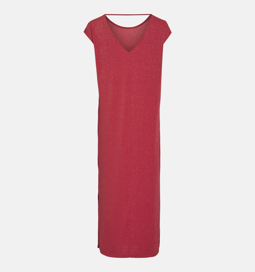 Vila Luxi Glitter Rode Lange Jurk voor dames (369457)