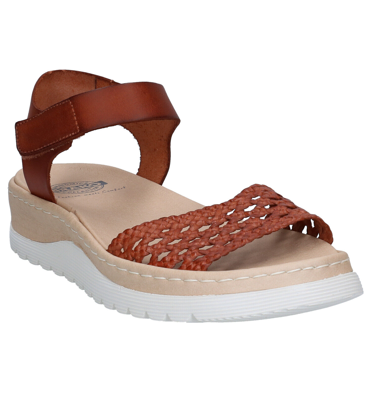 Brako Anatomics Cognac Sandalen Dames Sandalen Online op TORFS.BE