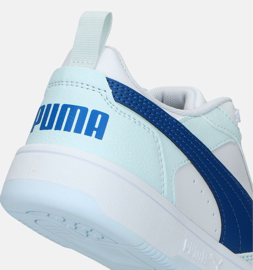 Puma Rebound v6 lo Baskets en Bleu pour filles, garçons (334485)