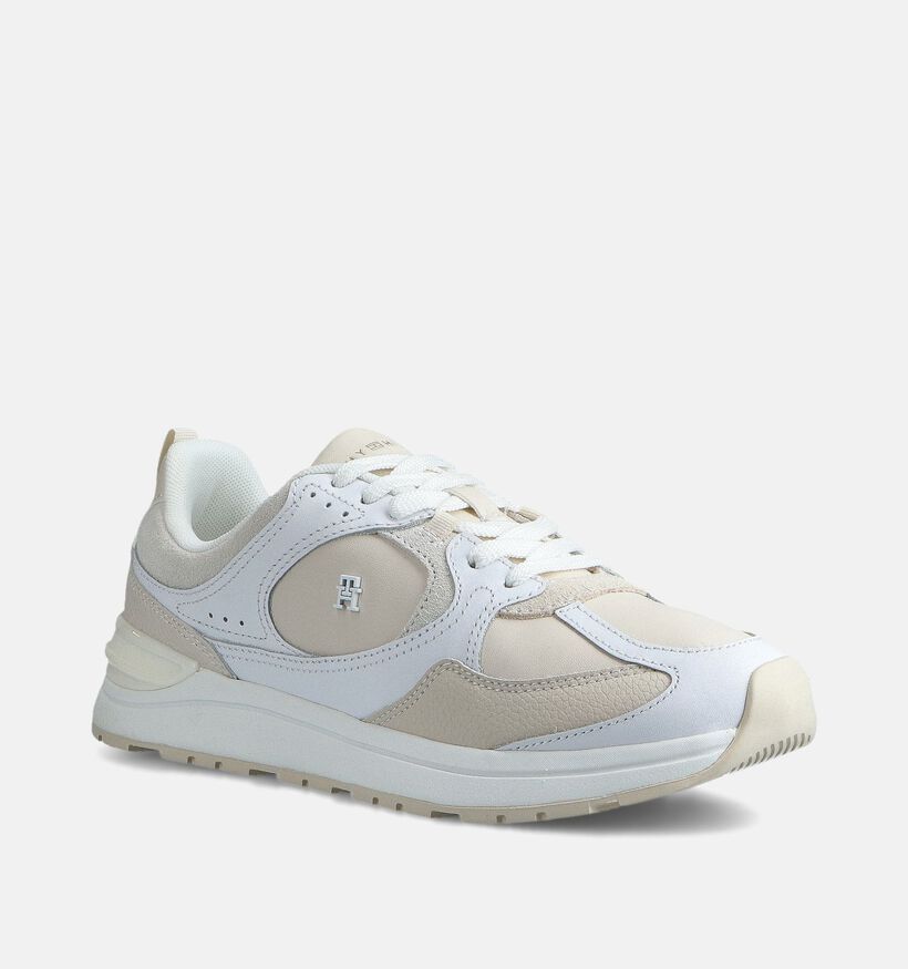 Tommy Hilfiger Fashion Runner Baskets en Blanc pour femmes (366174) - pour semelles orthopédiques