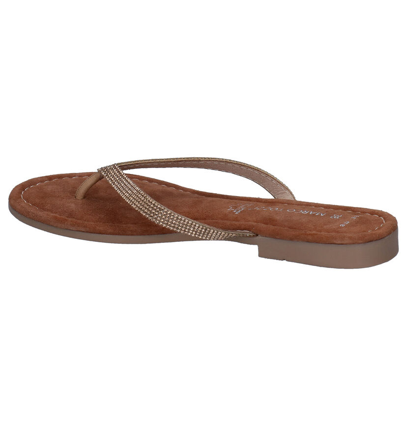 Marco Tozzi Cognac Teenslippers in stof (289592)