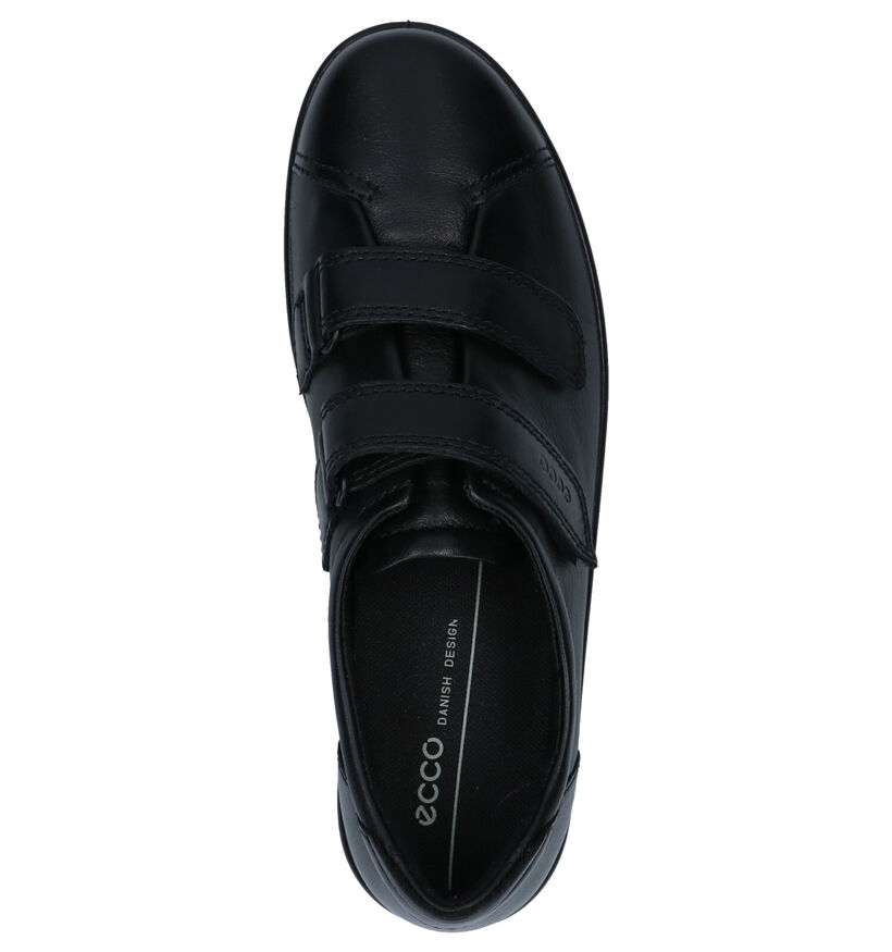 Ecco Soft 2.0 Chaussures à velcro en Noir pour femmes (314895) - pour semelles orthopédiques