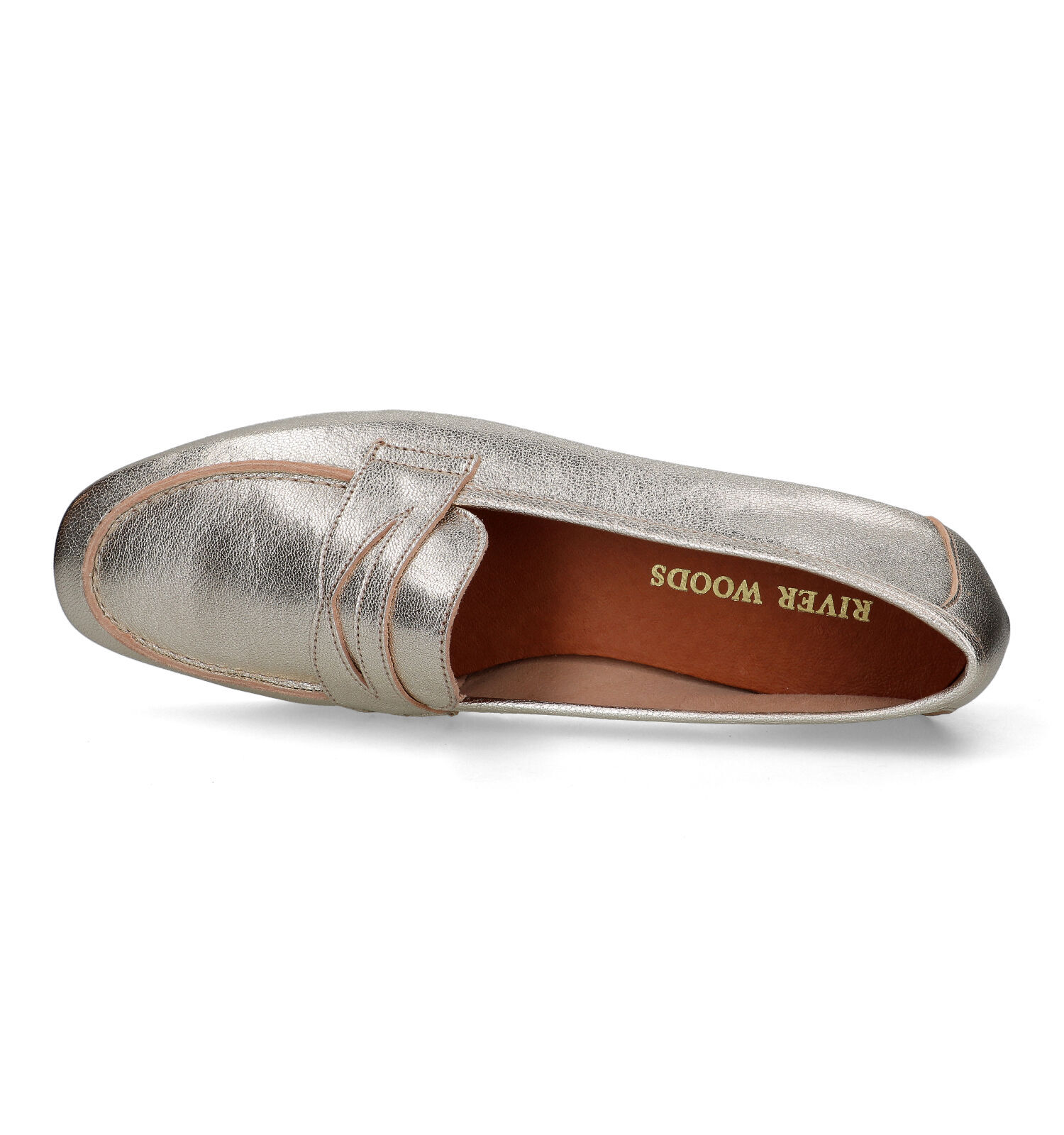 River Woods Lily Gouden Loafers Dames Lage schoenen Online op