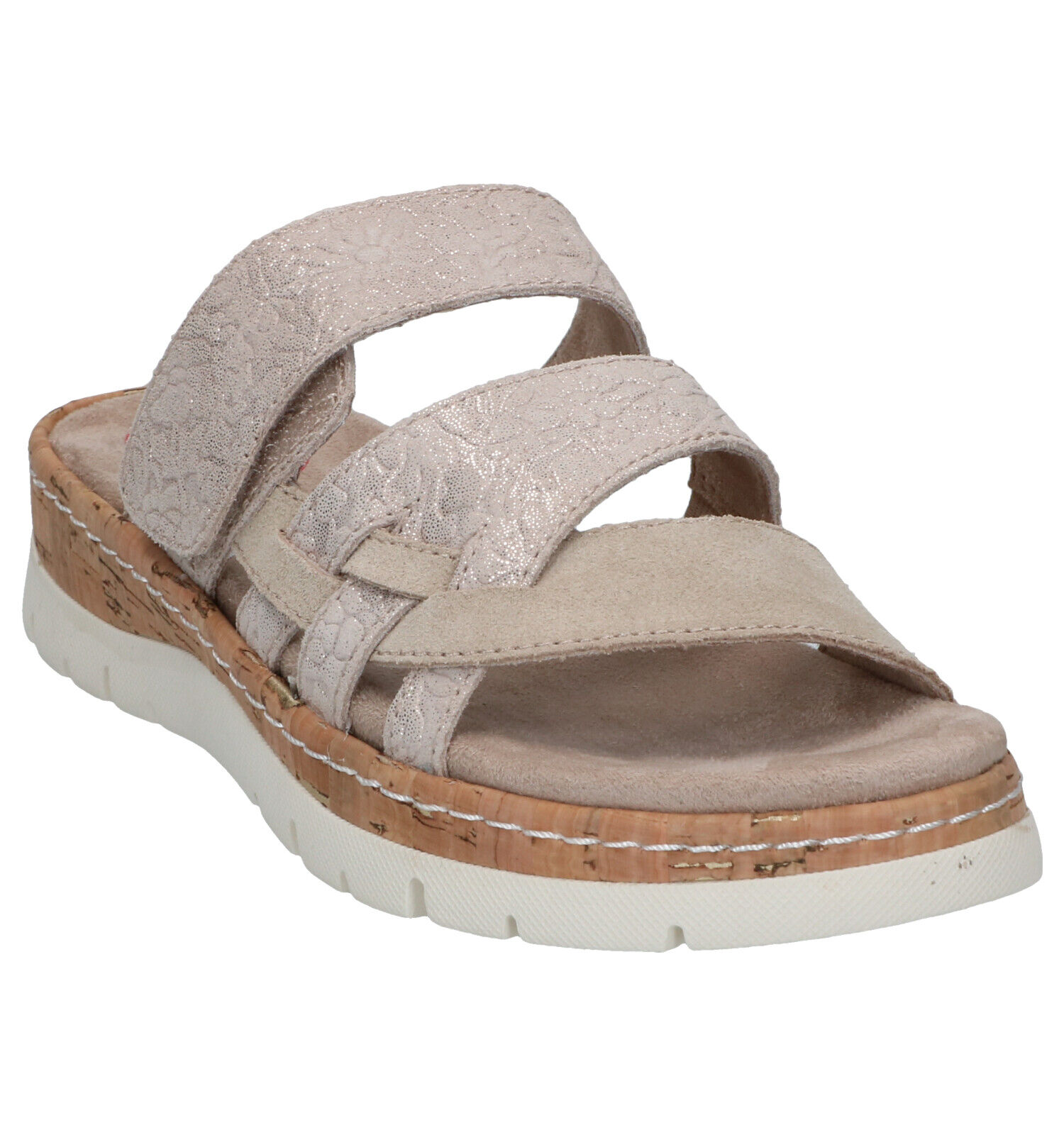 Jana Beige Sandalen Dames Slippers Online op TORFS.BE