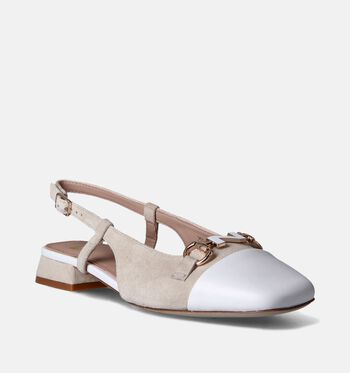 Nathan-Baume Escarpins Beige/Cognac