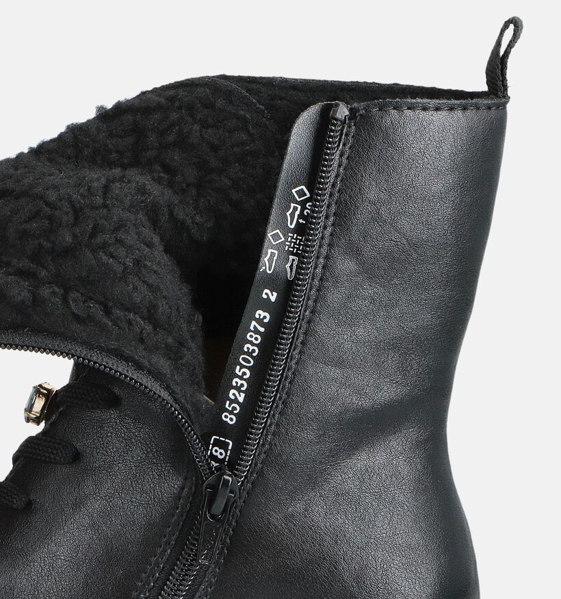 Rieker Boots à lacets en Noir pour femmes (363526) - pour semelles orthopédiques