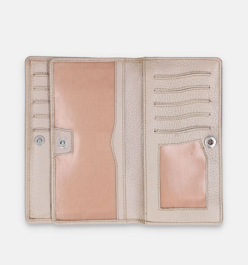 Crinkles Zwarte Overslagportemonnee voor dames (349848)