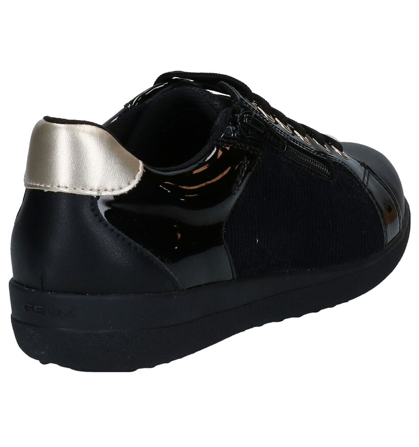 Geox Nihal Chaussures à Lacets en Noir en textile (278857)