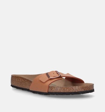Birkenstock Madrid Nu-pieds Pecan Birko-Flor Nubuck/Light Rose Birko-Flor Nubuck