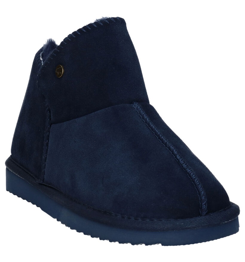 Warmbat Willow Kaki Wollen Hoge pantoffels voor dames (330328)