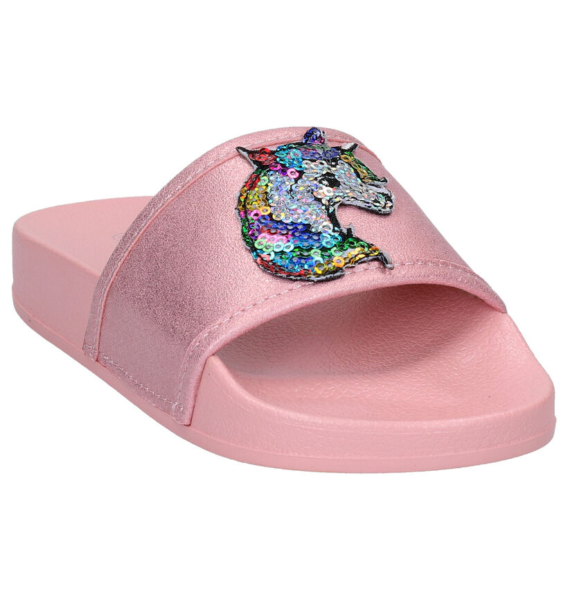 Lelli Kelly Roze Slippers in kunstleer (275273)