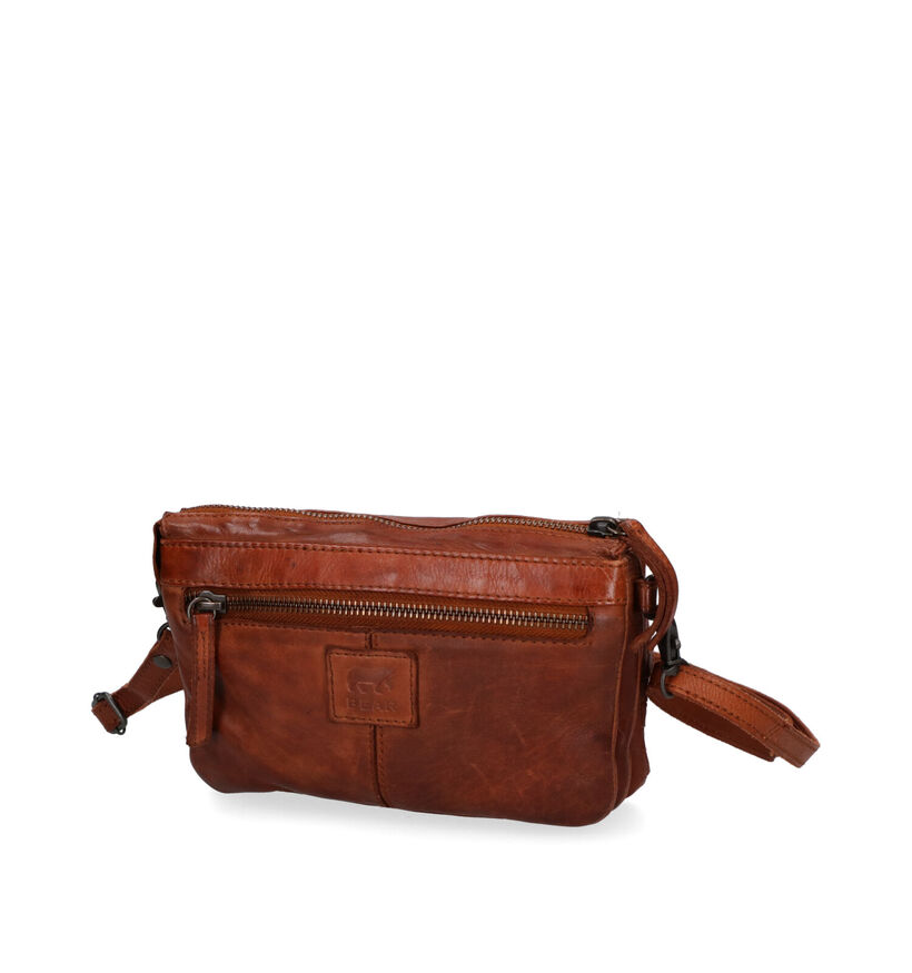 Bear Design Cognac Crossbody Tas voor dames (329773)