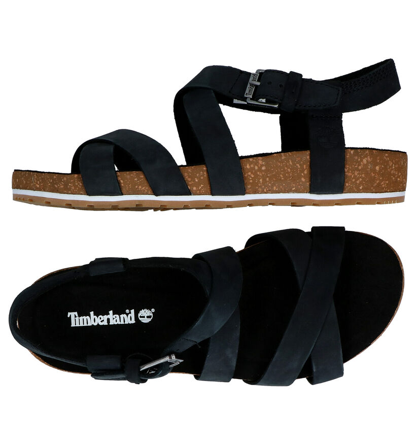 Timberland Malibu Waves Sandales en Noir en nubuck (286123)