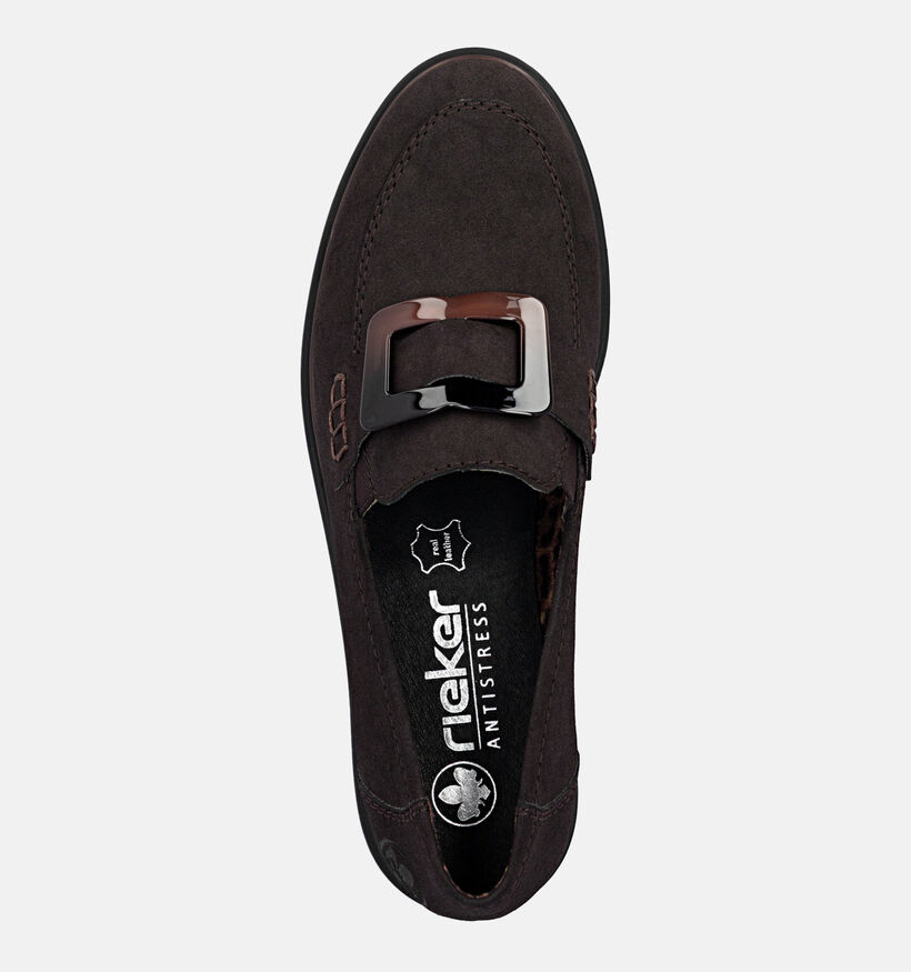 Rieker Donkerbruine Loafers voor dames (376580)