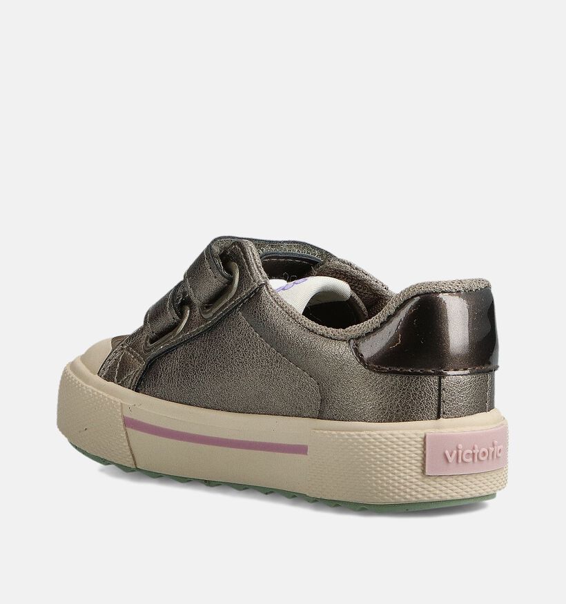 Victoria Tribu Tiras Metalizado Grijze Velcroschoenen voor meisjes (363046)