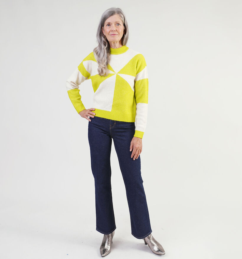 Vero Moda Philine Pull en Jaune pour femmes (329007)