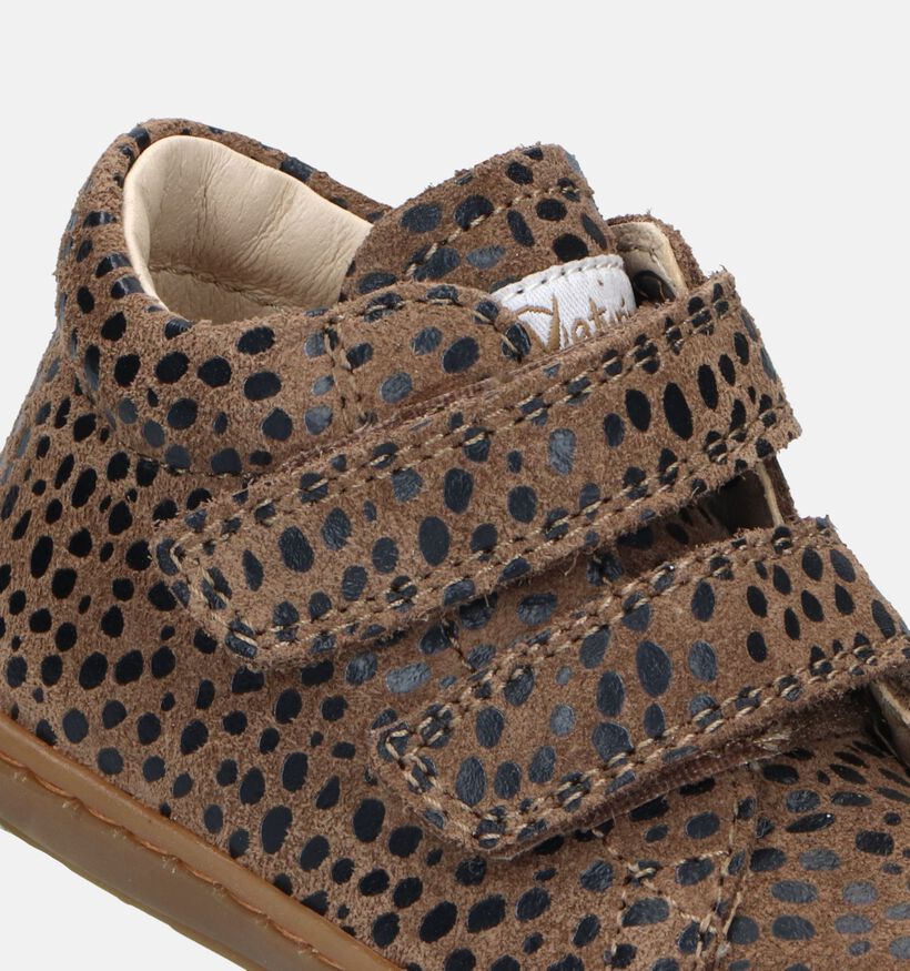 Naturino Cocoon Bruine Babyschoenen voor meisjes (331576) - geschikt voor steunzolen