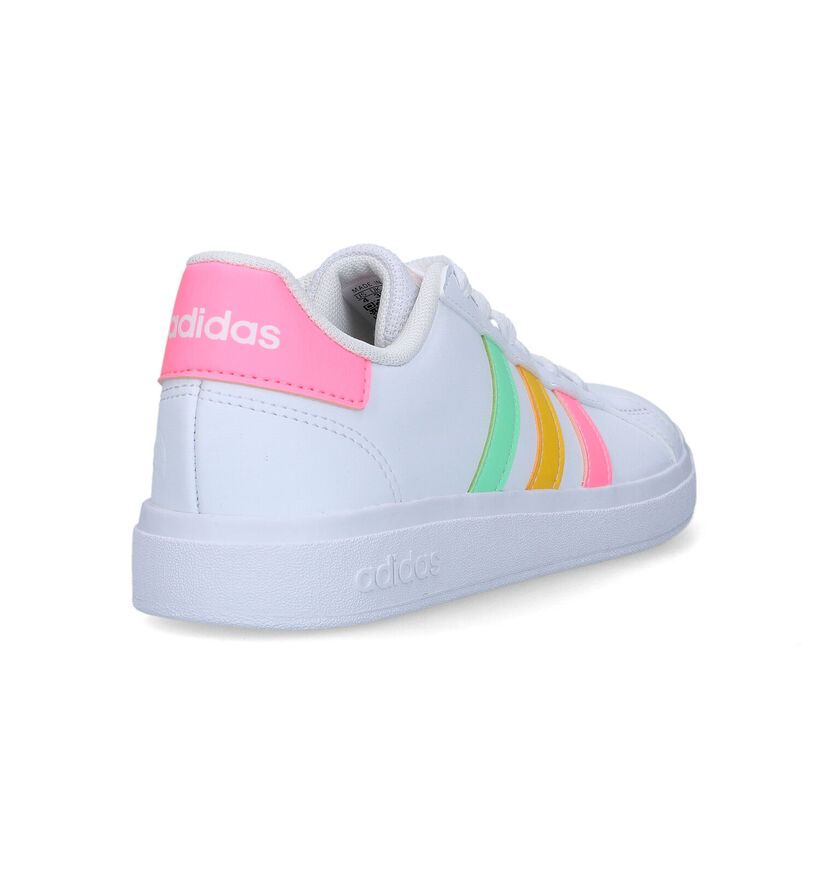 adidas Grand Court 2.0 K Witte Sneakers voor meisjes (332128)