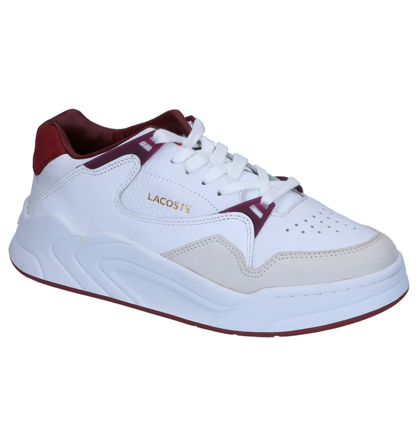 Lacoste Court Slam Witte Sneakers in leer (253448)