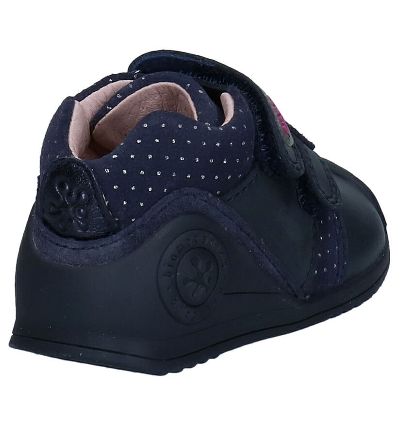 Biomecanics Blauwe Babyschoenen in leer (282809)