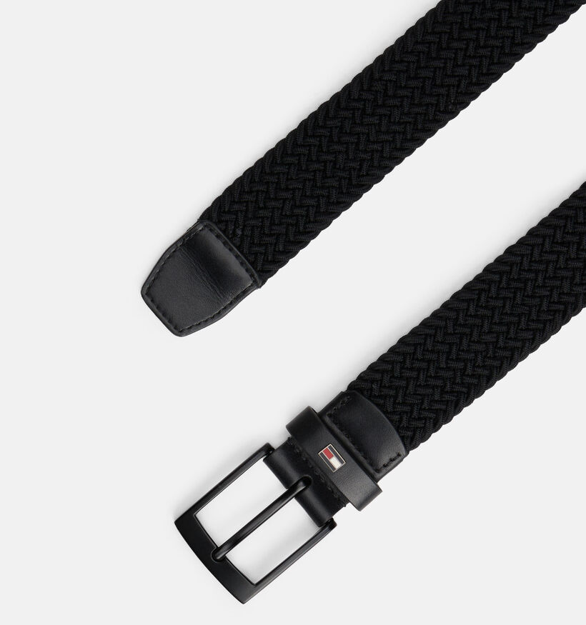 Tommy Hilfiger Adan 3.5 Elastic Zwarte Riem voor heren (369172)