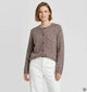 Vero Moda Curve Novah Bruine Cardigan voor dames (378117)