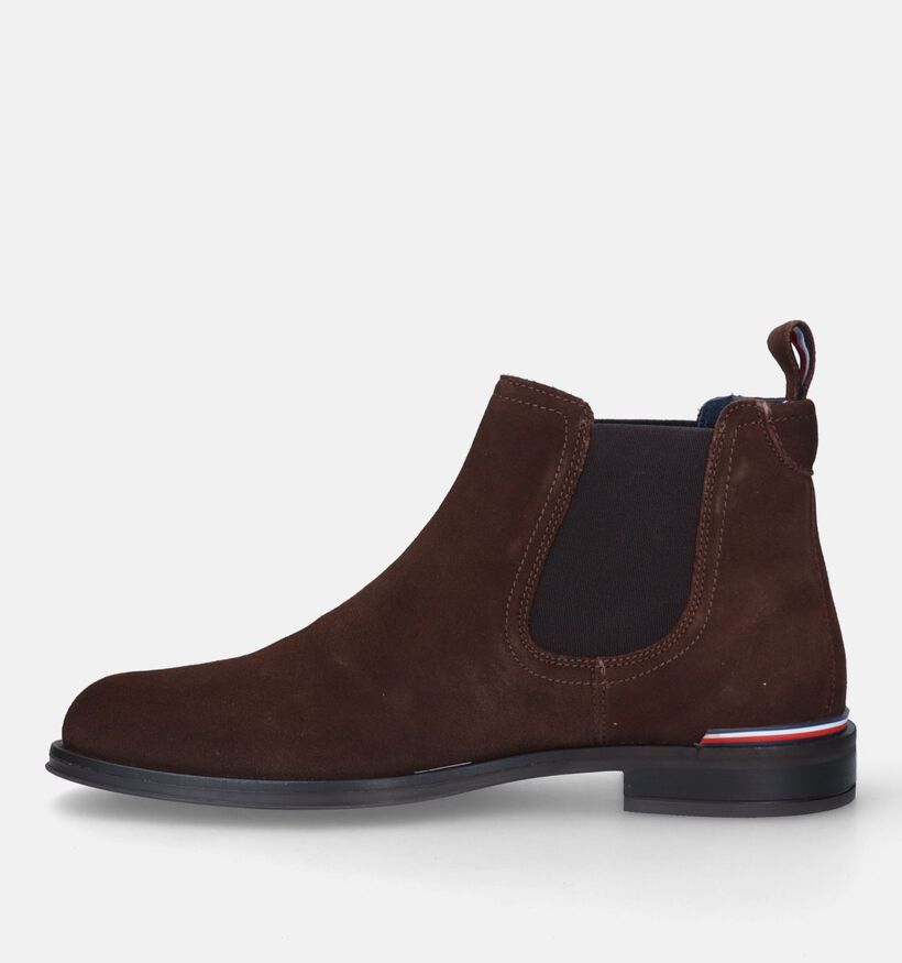 Tommy Hilfiger Core Bruine Chelsea boots voor heren (329360) - geschikt voor steunzolen