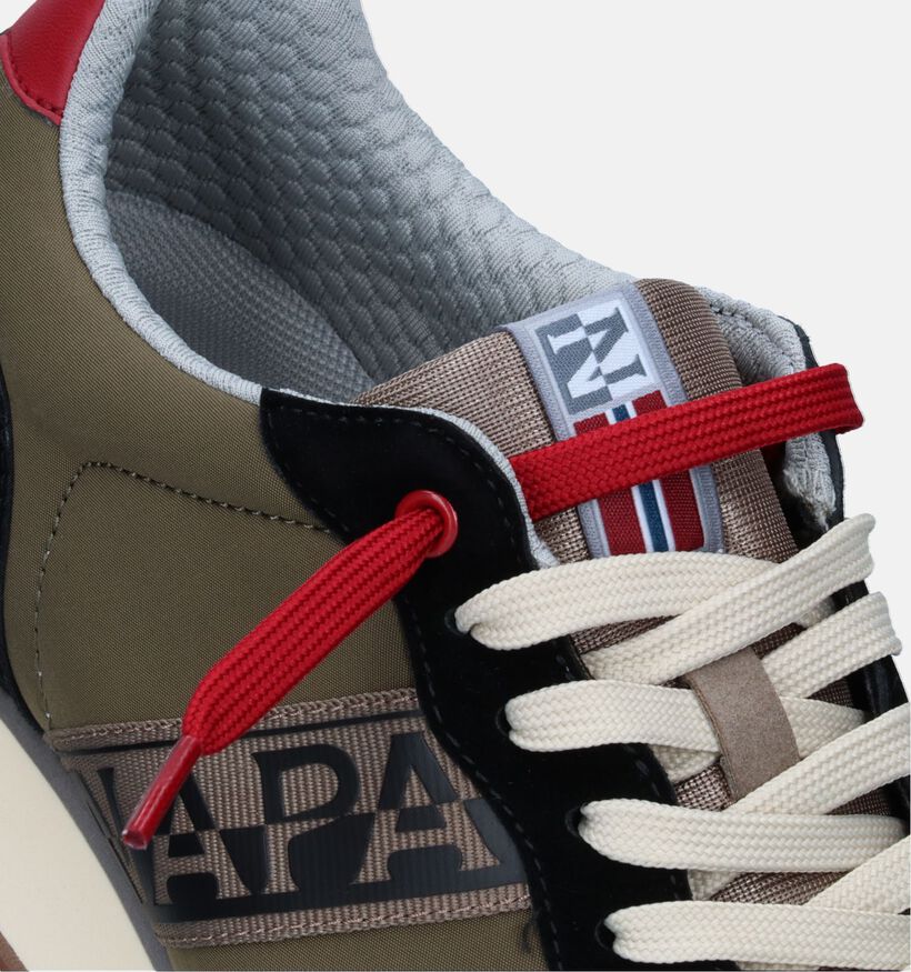 Napapijri Cosmos Chaussures  à lacets en Vert Kaki pour hommes (342426) - pour semelles orthopédiques