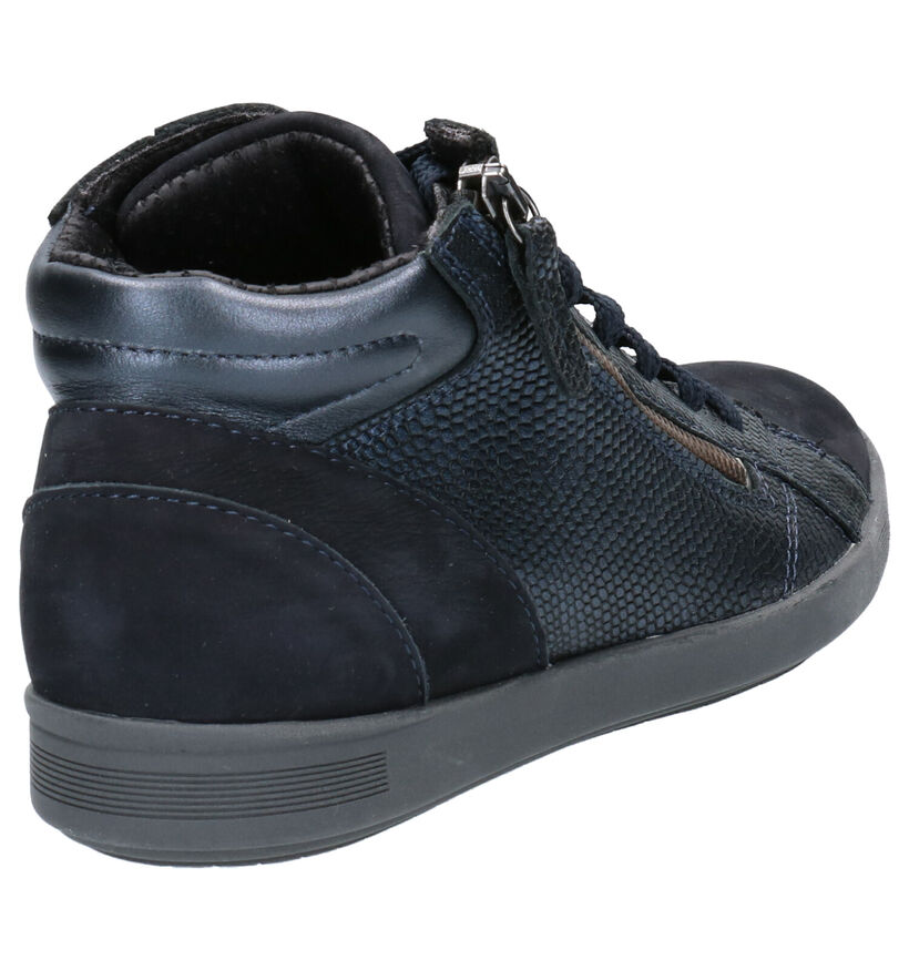 Mirel Blauwe Hoge Schoenen in nubuck (256441)