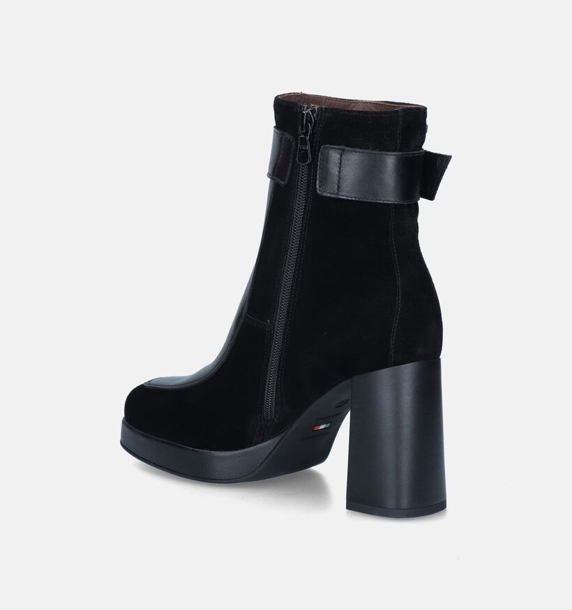 NeroGiardini Zwarte Enkellaarzen voor dames (347519)