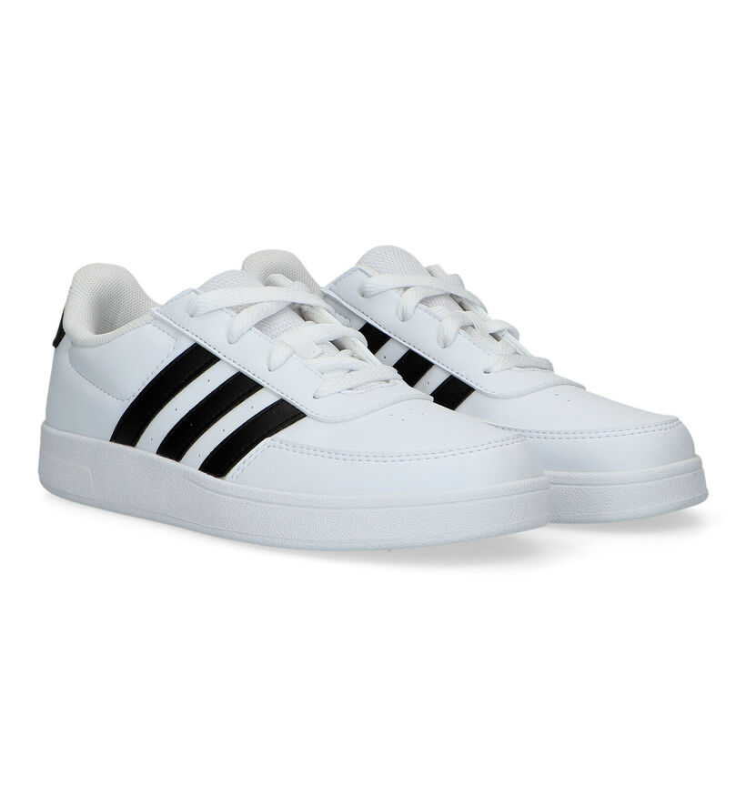 adidas Breaknet 2.0 Baskets en Blanc pour filles, garçons (324115) - pour semelles orthopédiques