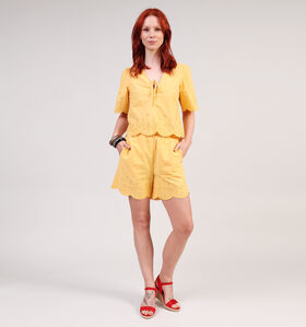 Pieces Talmina Short en Jaune pour femmes (357395)