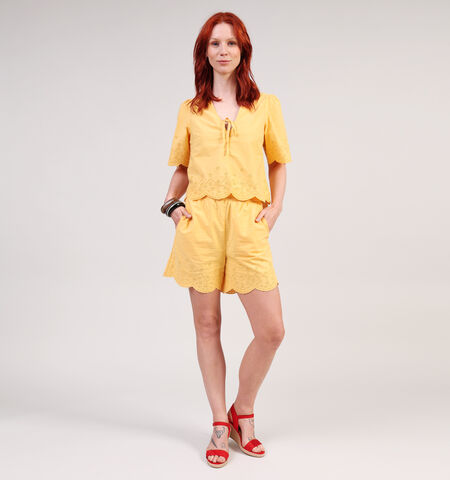 Short jaune