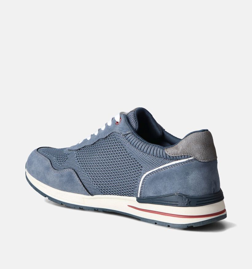 Mustang Blauwe Veterschoenen voor heren (353487)