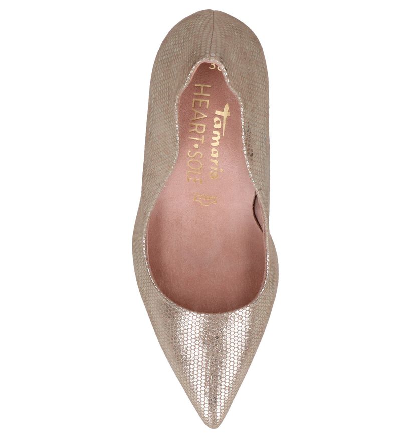 Tamaris Heart & Sole Escarpins en Or en nubuck (244113)