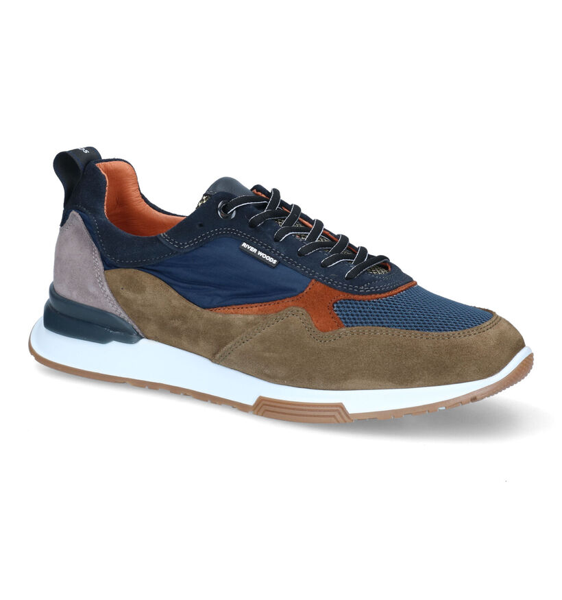 River Woods Gerrit Blauwe Veterschoenen voor heren (316658) - geschikt voor steunzolen